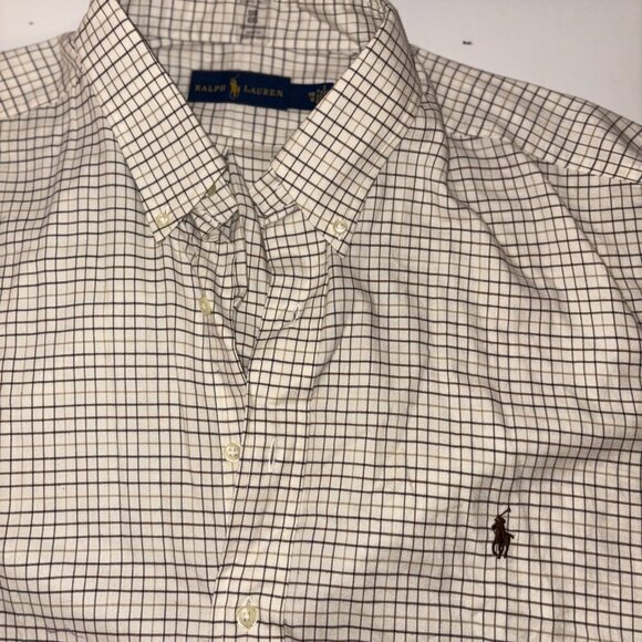 NEW NWT Polo Ralph Lauren Long Sleeve Classic Button Down Shirt 1XB Beige Brown - Picture 5 of 9